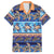 Hawaii Turtles Pattern Special Blue Family Matching Long Sleeve Bodycon Dress and Hawaiian Shirt - Polynesian Pride