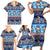 Hawaii Turtles Pattern Special Blue Family Matching Short Sleeve Bodycon Dress and Hawaiian Shirt - Polynesian Pride