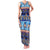 Hawaii Turtles Pattern Special Blue Family Matching Tank Maxi Dress and Hawaiian Shirt - Polynesian Pride