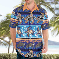 Hawaii Turtles Pattern Special Blue Hawaiian Shirt - Polynesian Pride