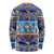 Hawaii Turtles Pattern Special Blue Long Sleeve Shirt - Polynesian Pride