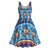 Hawaii Turtles Pattern Special Blue Midi Dress - Polynesian Pride