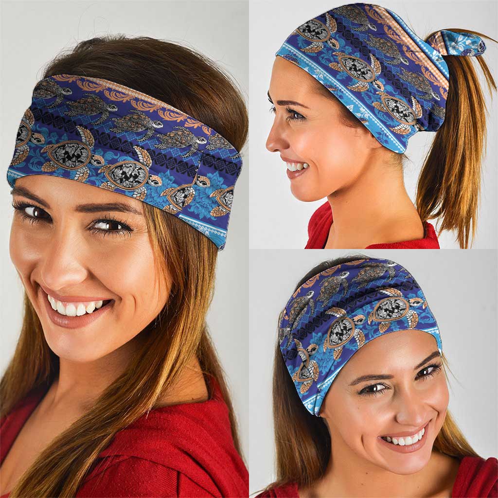 Hawaii Turtles Pattern Special Blue Neck Gaiter - Polynesian Pride