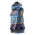 Hawaii Turtles Pattern Special Blue Sleeveless Hoodie - Polynesian Pride