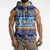 Hawaii Turtles Pattern Special Blue Sleeveless Hoodie - Polynesian Pride
