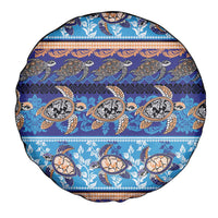 Hawaii Turtles Pattern Special Blue Spare Tire Cover - Polynesian Pride