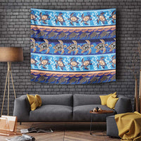 Hawaii Turtles Pattern Special Blue Tapestry - Polynesian Pride