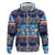 Hawaii Turtles Pattern Special Blue Zip Hoodie - Polynesian Pride
