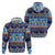 Hawaii Turtles Pattern Special Blue Zip Hoodie - Polynesian Pride