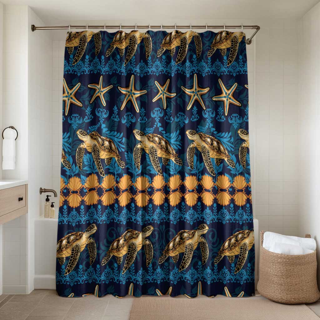 Hawaii Turtles Starfish Unique Pattern Bathroom Set - Polynesian Pride
