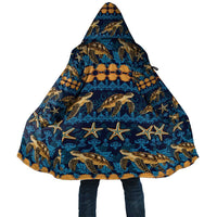 Hawaii Turtles Starfish Unique Pattern Cloak - Polynesian Pride
