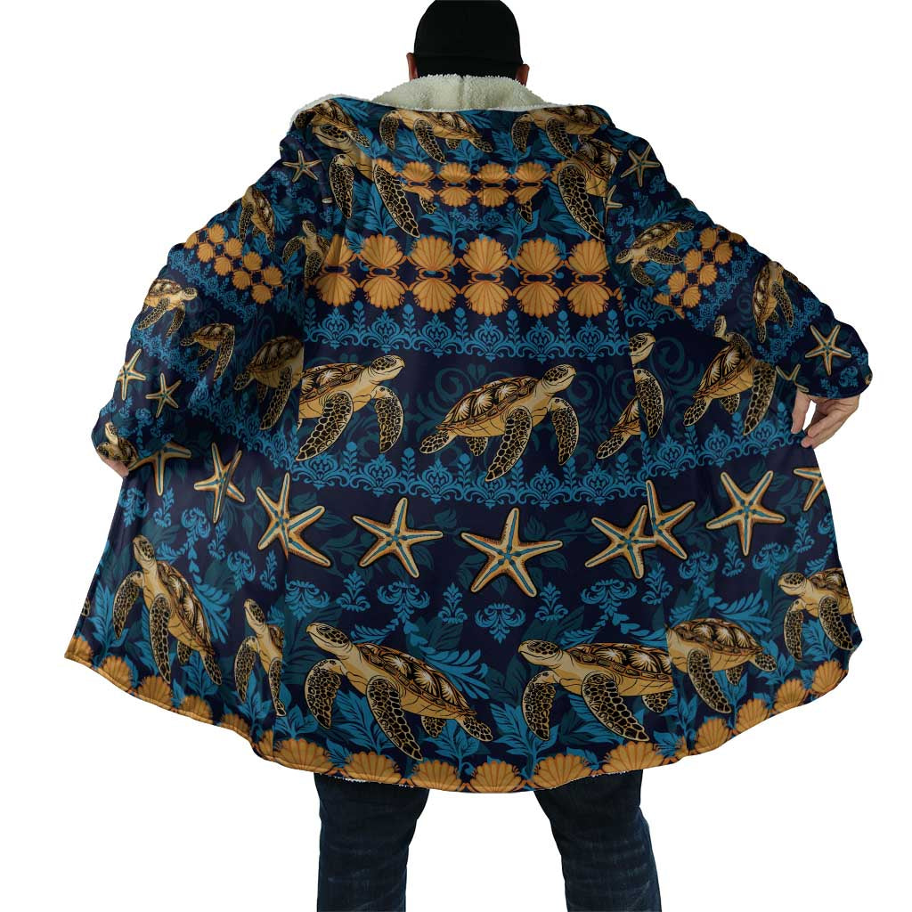 Hawaii Turtles Starfish Unique Pattern Cloak - Polynesian Pride