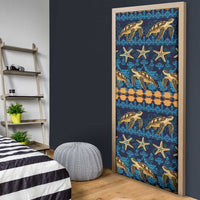 Hawaii Turtles Starfish Unique Pattern Door Cover - Polynesian Pride