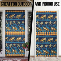 Hawaii Turtles Starfish Unique Pattern Door Cover - Polynesian Pride
