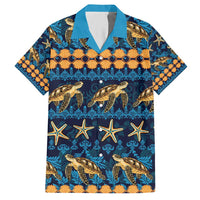 Hawaii Turtles Starfish Unique Pattern Hawaiian Shirt - Polynesian Pride