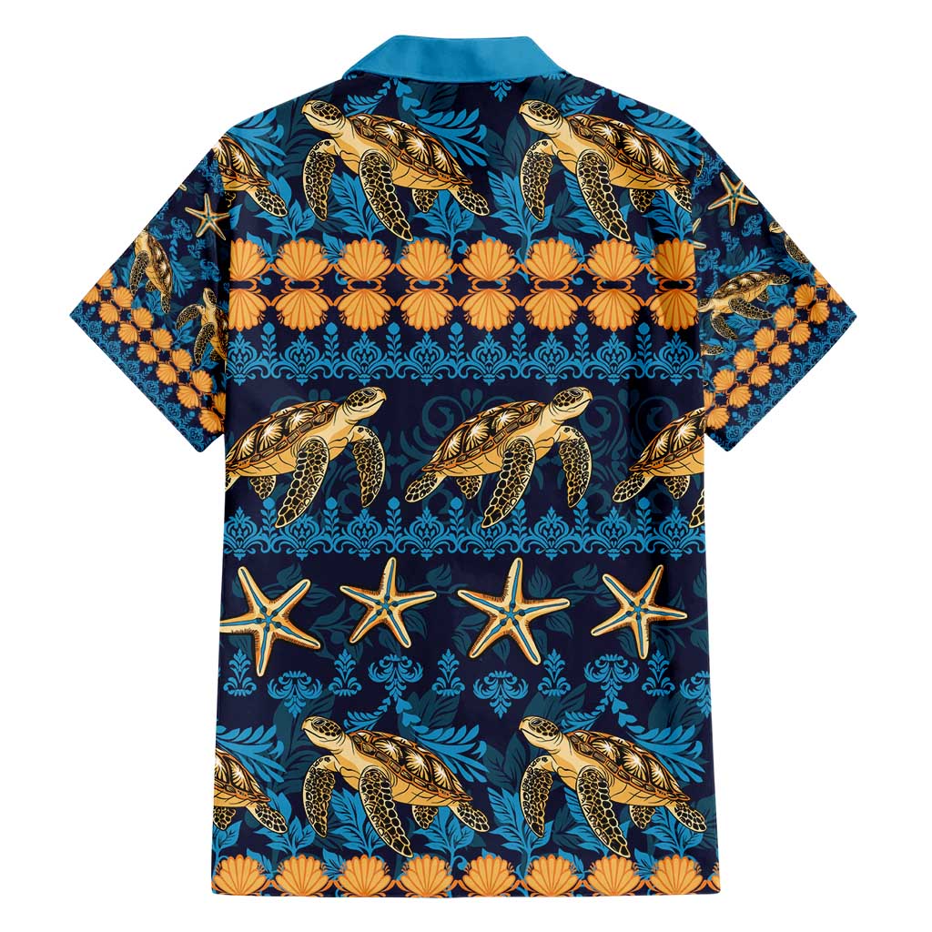 Hawaii Turtles Starfish Unique Pattern Hawaiian Shirt - Polynesian Pride