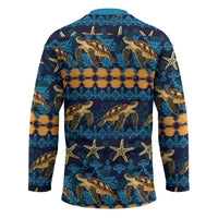 Hawaii Turtles Starfish Unique Pattern Hockey Jersey - Polynesian Pride