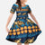 Hawaii Turtles Starfish Unique Pattern Kid Short Sleeve Dress - Polynesian Pride
