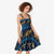 Hawaii Turtles Starfish Unique Pattern Midi Dress - Polynesian Pride