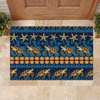 Hawaii Turtles Starfish Unique Pattern Rubber Doormat - Polynesian Pride