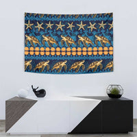 Hawaii Turtles Starfish Unique Pattern Tapestry - Polynesian Pride