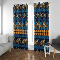 Hawaii Turtles Starfish Unique Pattern Window Curtain - Polynesian Pride
