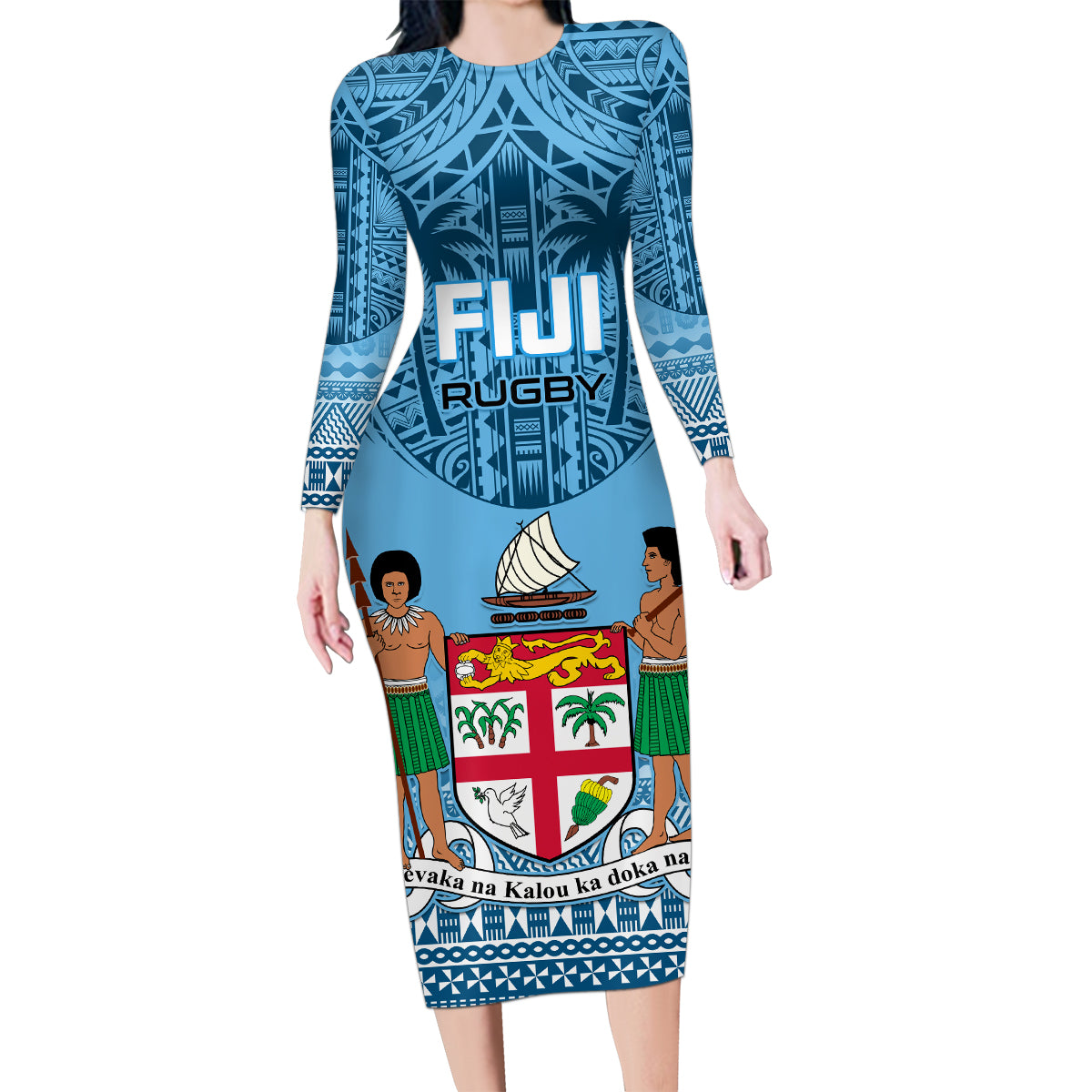 fiji-rugby-family-matching-long-sleeve-bodycon-dress-and-hawaiian-shirt-fijian-go-2023-world-cup