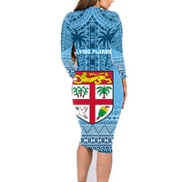 fiji-rugby-family-matching-long-sleeve-bodycon-dress-and-hawaiian-shirt-fijian-go-2023-world-cup