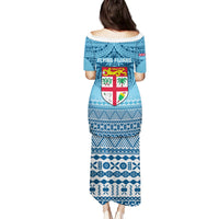 Fiji Rugby Family Matching Puletasi Dress and Hawaiian Shirt Fijian Go 2023 World Cup LT01 - Polynesian Pride