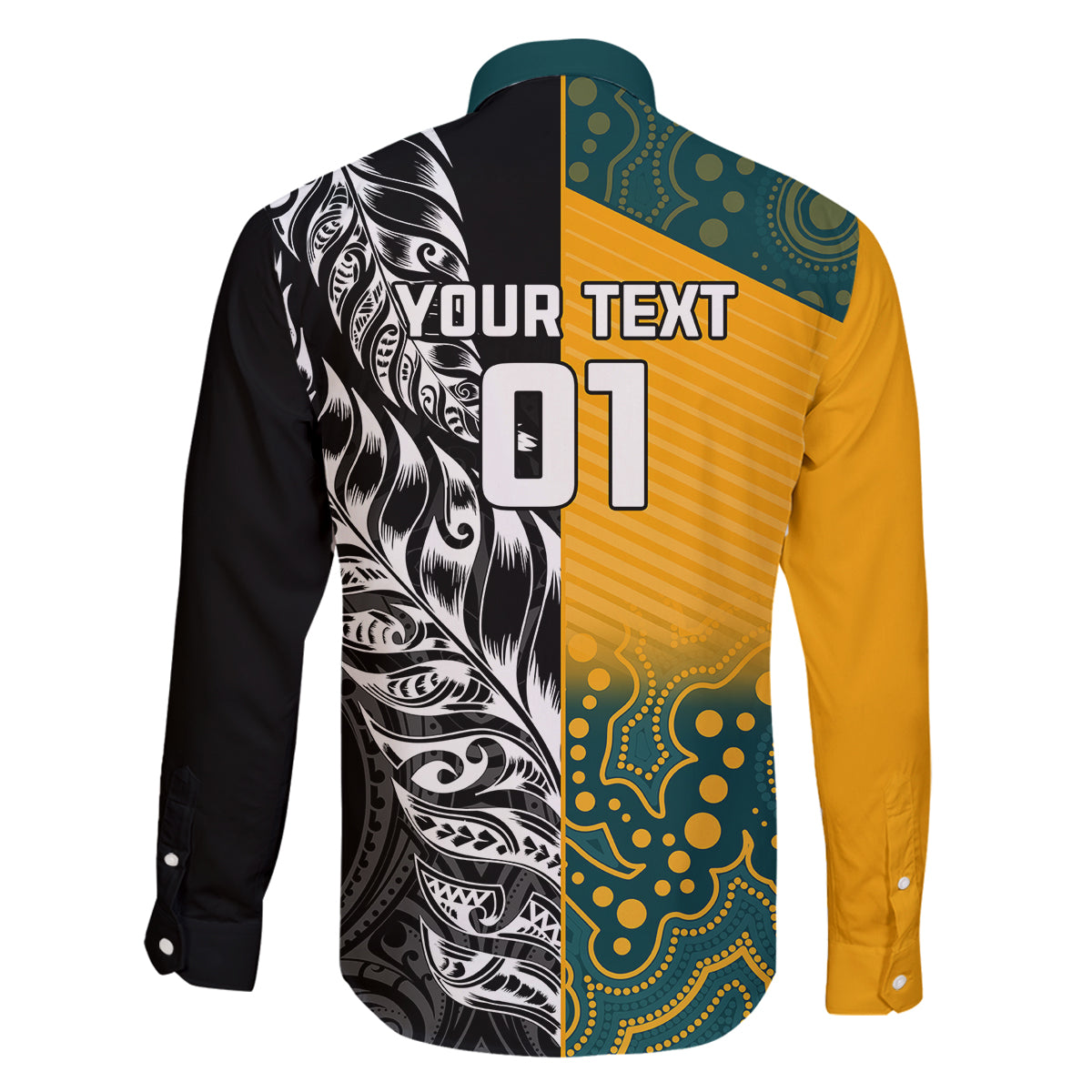 custom-new-zealand-and-ausrtralia-rugby-family-matching-summer-maxi-dress-and-hawaiian-shirt-wallabies-kiwi-silver-fern-2023-world-cup