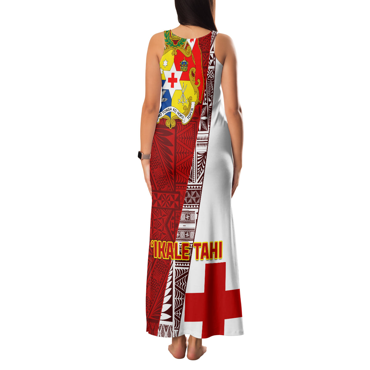 Tonga Rugby Family Matching Tank Maxi Dress and Hawaiian Shirt Tongan Go 2023 World Cup LT01 - Polynesian Pride