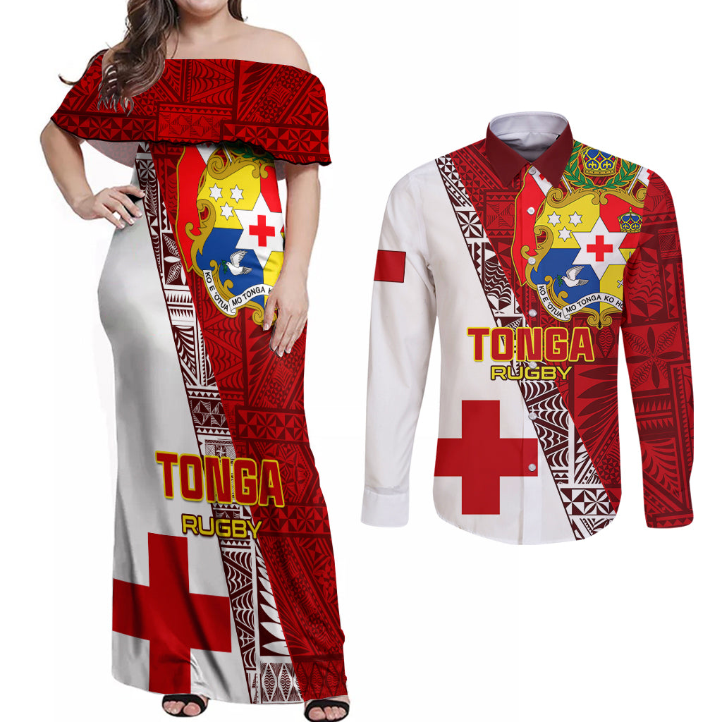 custom-tonga-rugby-couples-matching-off-shoulder-maxi-dress-and-long-sleeve-button-shirts-tongan-go-2023-world-cup