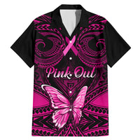 personalised-pink-out-family-matching-mermaid-dress-and-hawaiian-shirt-breast-cancer-awareness-polynesian-pattern-black-version