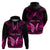 Personalised Pink Out Hoodie Breast Cancer Awareness Polynesian Pattern Black Version LT01 - Polynesian Pride