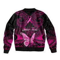personalised-pink-out-sleeve-zip-bomber-jacket-breast-cancer-awareness-polynesian-pattern-black-version