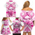 personalised-pink-out-family-matching-off-shoulder-short-dress-and-hawaiian-shirt-breast-cancer-awareness-polynesian-pattern-white-version