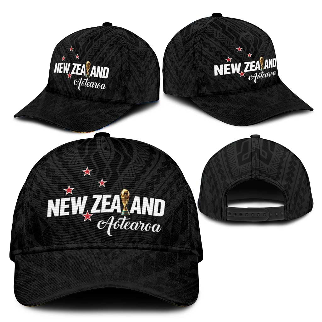 Football New Zealand Classic Cap Aotearoa United Black Version - Polynesian Pride