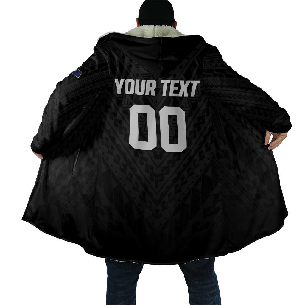 Custom Football New Zealand Cloak Aotearoa United Black Version - Polynesian Pride