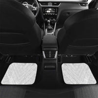 Custom Football New Zealand Car Mats Aotearoa United White Version - Polynesian Pride