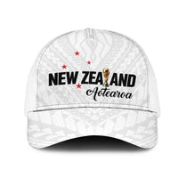 Football New Zealand Mesh Trucker Cap Aotearoa United White Version - Polynesian Pride