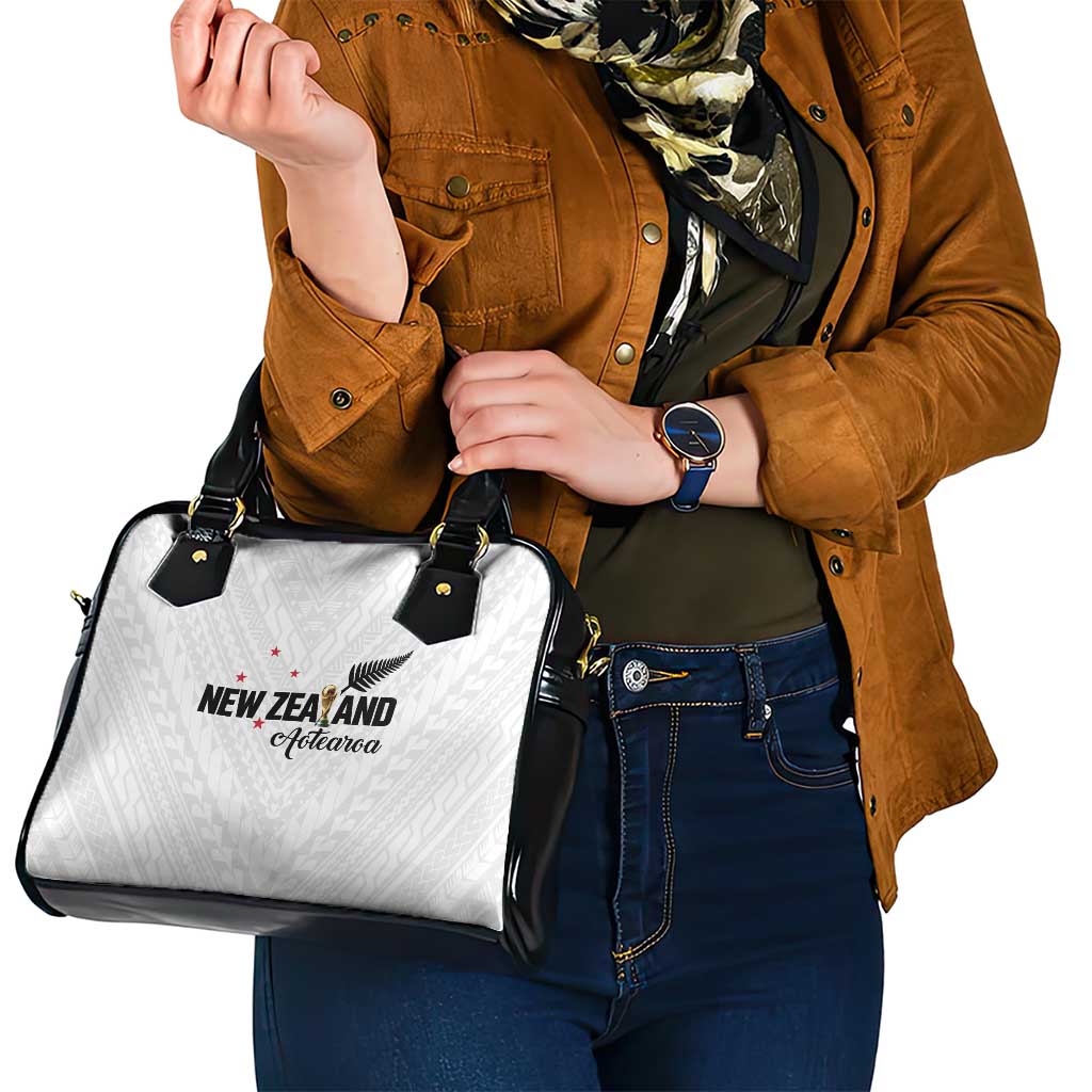 Football New Zealand Shoulder Handbag Aotearoa United White Version - Polynesian Pride