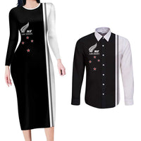 Personalised New Zealand 2025 Archery Basic Couples Matching Long Sleeve Bodycon Dress and Long Sleeve Button Shirt Archery NZ