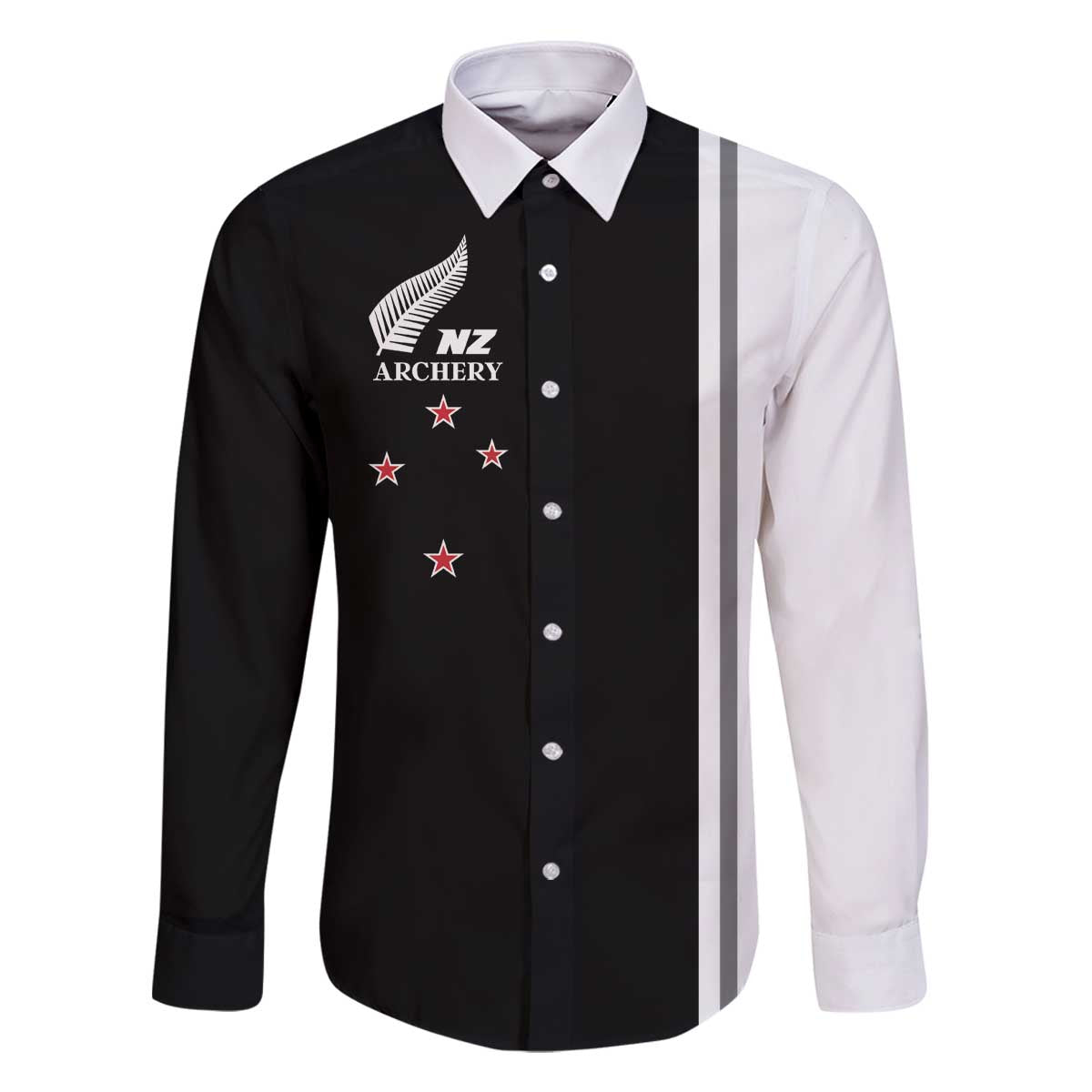 Personalised New Zealand 2025 Archery Basic Family Matching Off The Shoulder Long Sleeve Dress and Hawaiian Shirt Archery NZ
