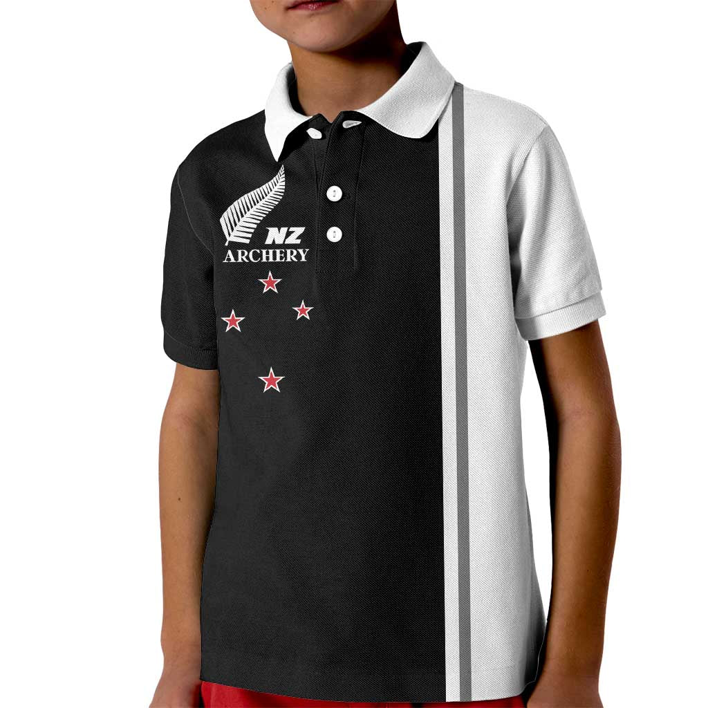 Personalised New Zealand 2025 Archery Basic Kid Polo Shirt Archery NZ