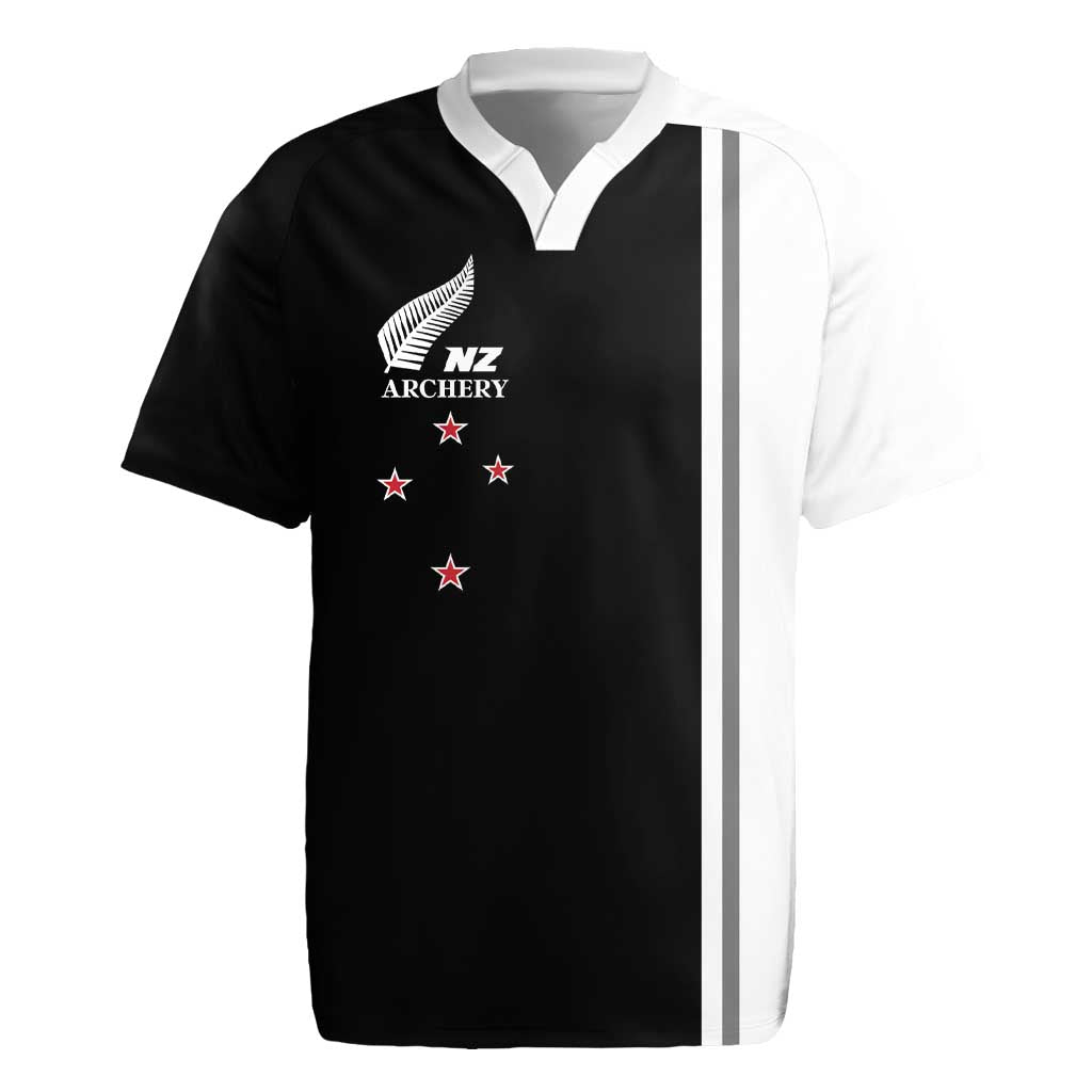 Personalised New Zealand 2025 Archery Basic Rugby Jersey Archery NZ