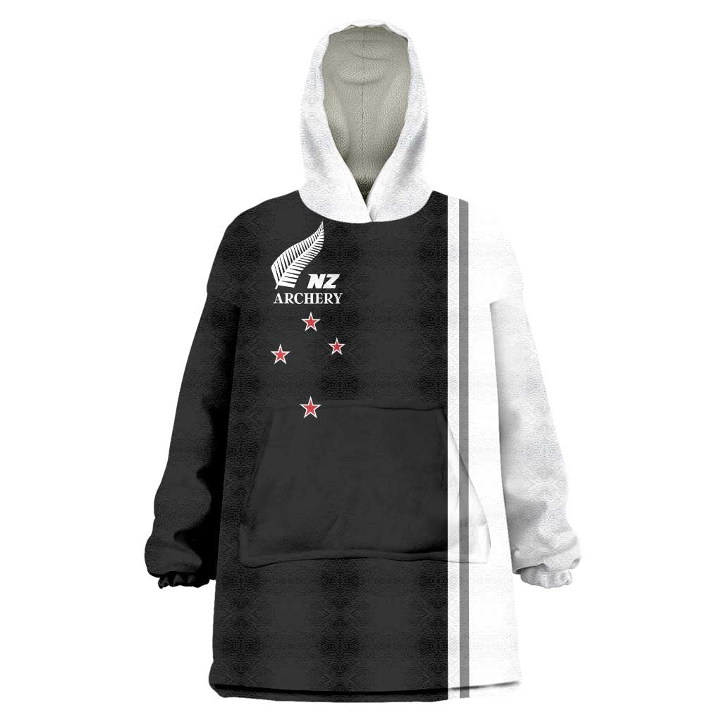 Personalised New Zealand 2025 Archery Basic Wearable Blanket Hoodie Archery NZ