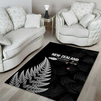 New Zealand 2025 Archery Area Rug Aotearoa Silver Arrows Black