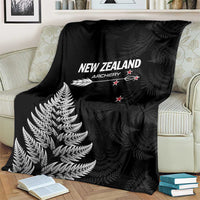 New Zealand 2025 Archery Blanket Aotearoa Silver Arrows Black