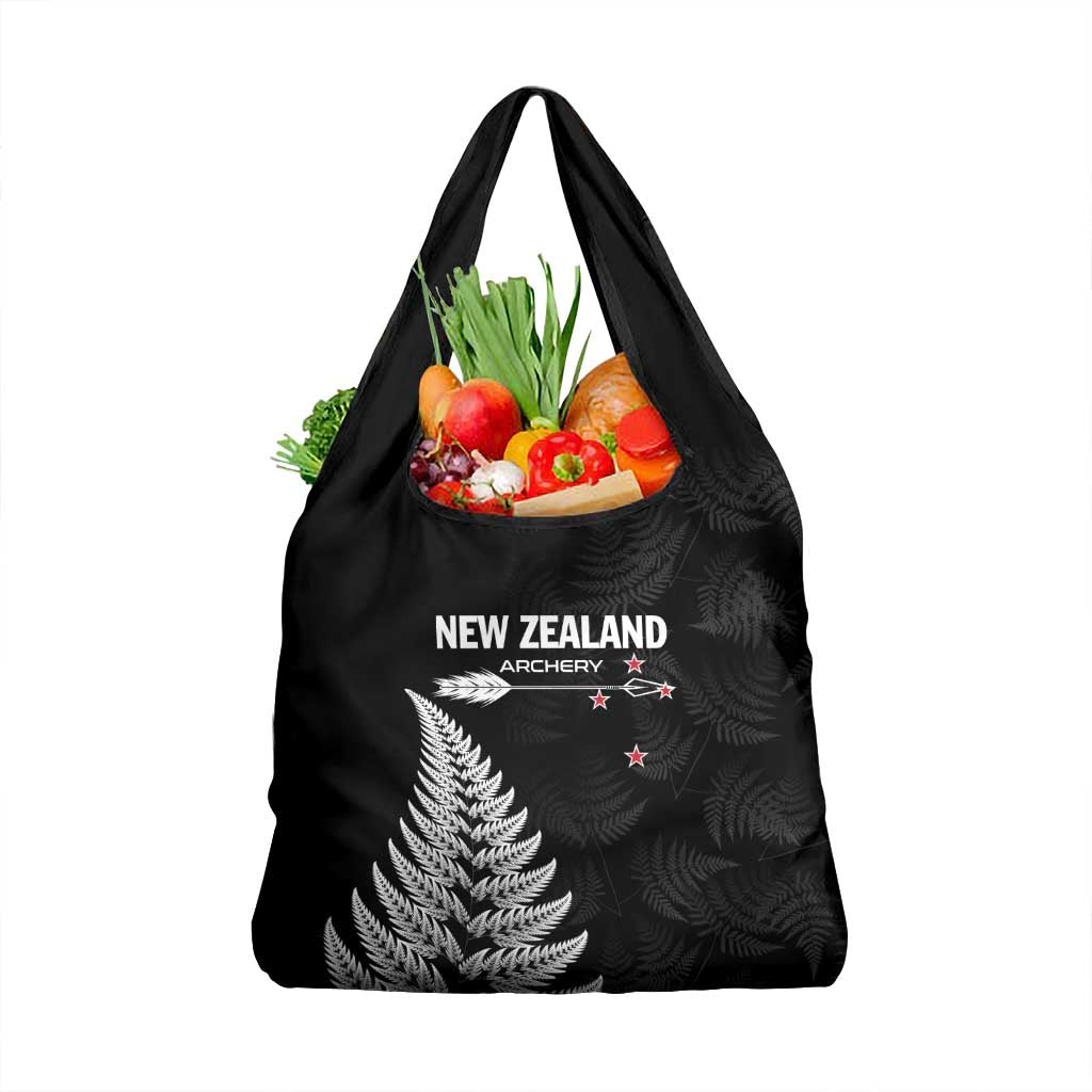 New Zealand 2025 Archery Grocery Bag Aotearoa Silver Arrows Black