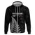 Personalised New Zealand 2025 Archery Hoodie Aotearoa Silver Arrows Black